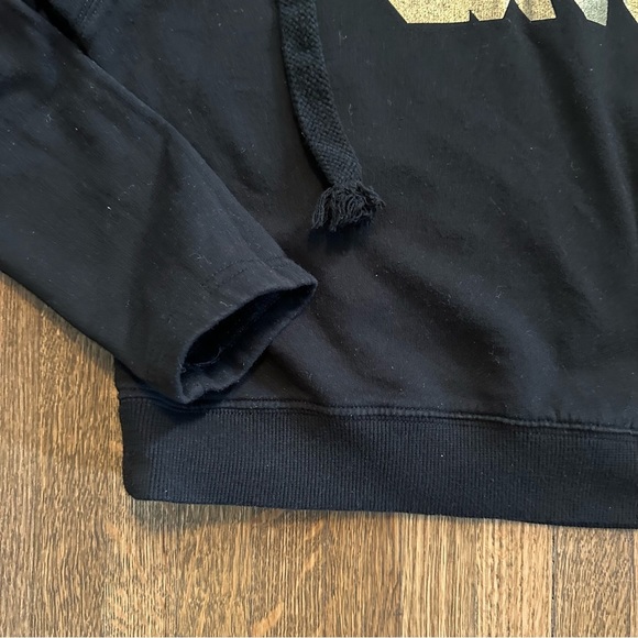 🌈5 for $25 Girls Black Gold Cropped “Extra” Pullover Hoodie Juniors Size 3/5 - Picture 3 of 6